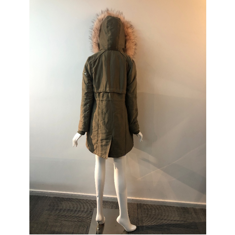 KHAKI-KAPUZENMANTEL DER DAMEN RLWPC0074