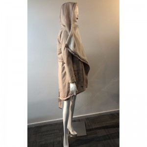 WASSERFALL-PARKA DER DAMEN MIT BORG-FUTTER IN ROSA RLWPC0075