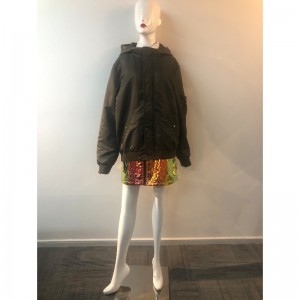 KHAKI-KAPUZENMANTEL DER DAMEN RLWPC0078