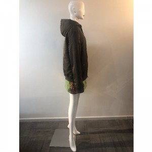 KHAKI-KAPUZENMANTEL DER DAMEN RLWPC0078