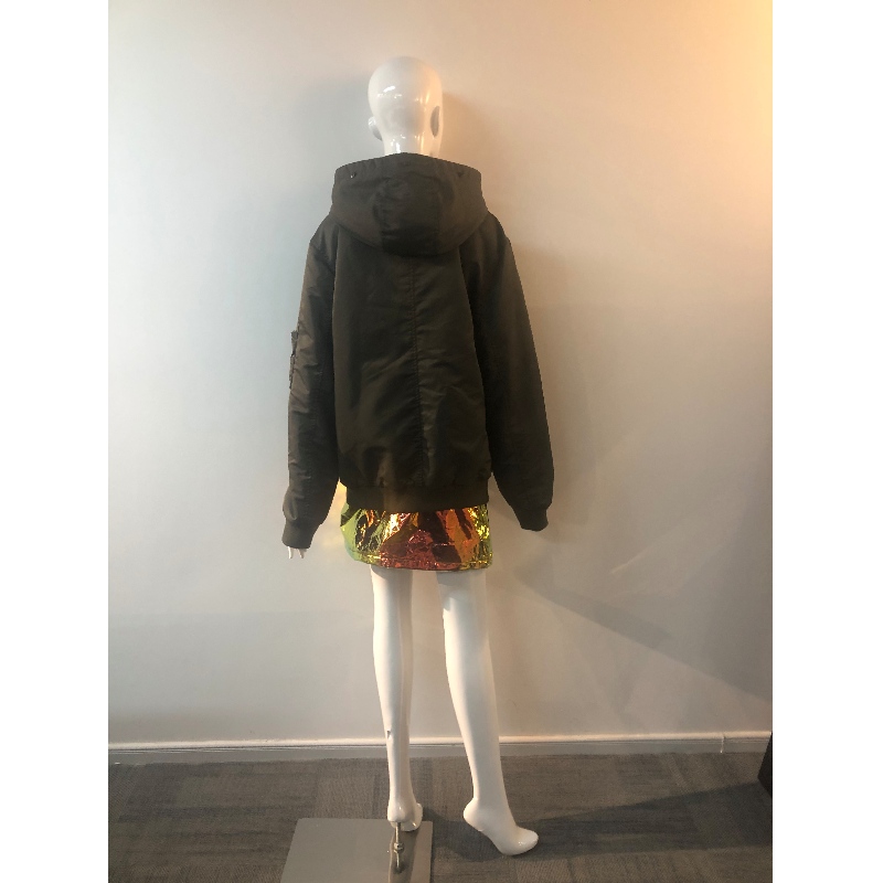 KHAKI-KAPUZENMANTEL DER DAMEN RLWPC0078