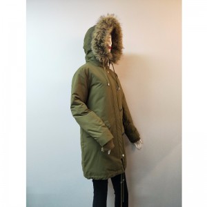 DAMEN DUSCHFESTER MANTEL AUS KHAKI RLWPC0086