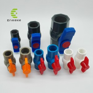 Hochdruck-PVC-Kugelhahn (glattes Ende, bündiges Ende, Gewindeende)