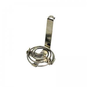 Fernbedienung aus Nickelblech mit Federmetall als Batterie mit Federmetall