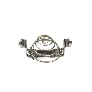 Fernbedienung aus Nickelblech mit Federmetall als Batterie mit Federmetall