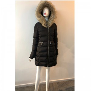 DAMEN PUFFER MANTEL AUS SCHWARZEM RLWPC0077