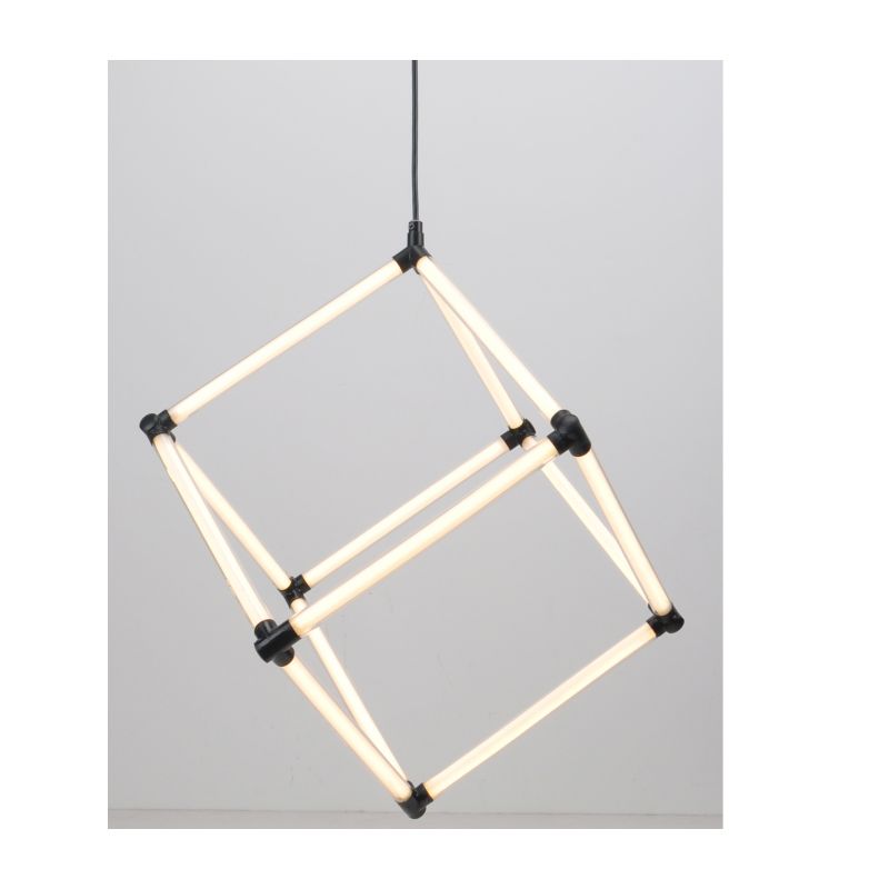 Moderne LED Pendelleuchte mit Acrylröhre