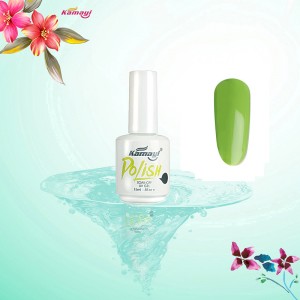 Kamayi Heißer Verkauf 15 ml Professionelle Organische Uv Farbe Gel Nagellack Grünen Stil Gelpoliermittel Für Nail art