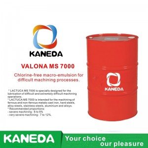 KANEDA LACTUCA MS 7000 Chlorfreie Makroemulsion für schwierige Zerspanungsprozesse.