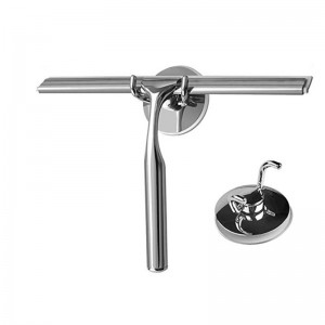 Professionelle Edelstahlrakel für Duschbäder Fensterglas mit Saugnapfhakenhalter