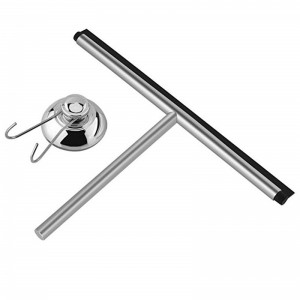 Großhandelsqualitätshaushalts-Reinigungs-Werkzeug-Fenster-Gummiwalze-Duschwasser-Wischer mit Metallhaken