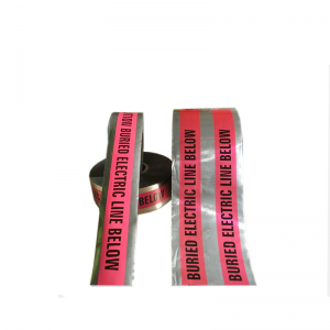 Hersteller hohe Qualität pro Schnitt PVC Barrikade unterirdisch nachweisbar Kabel Warnung Aluminiumfolie Band