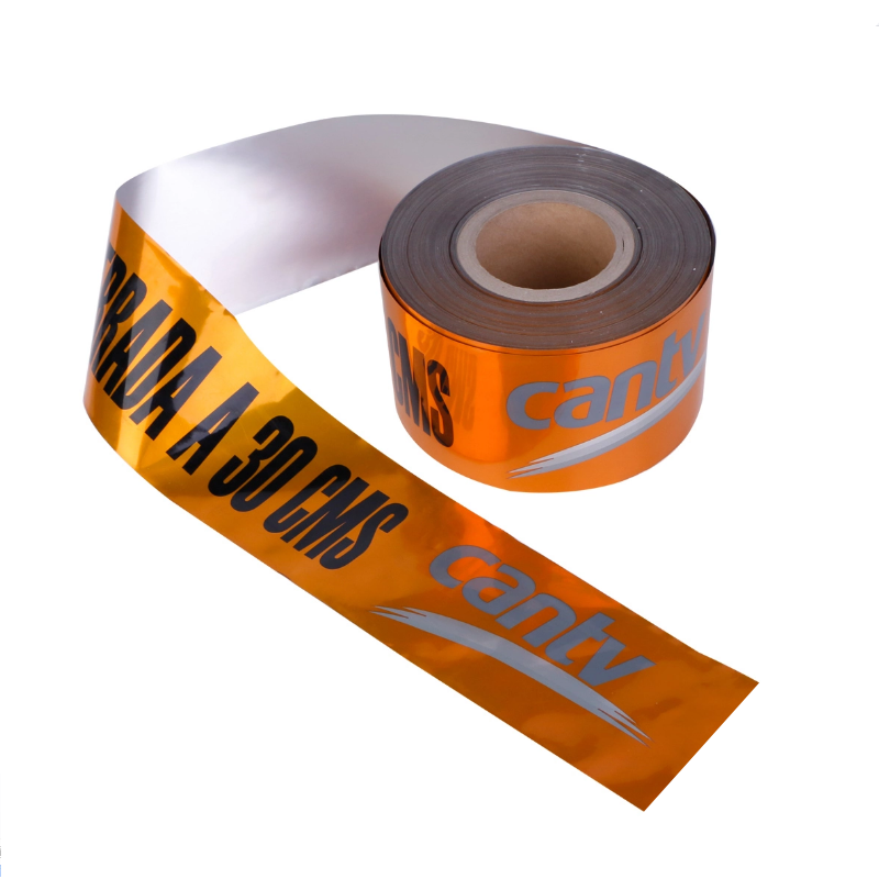 Plastikwarnband Für Kabel Untergrund Detektierbare Aluminiumfolie PE Warnung