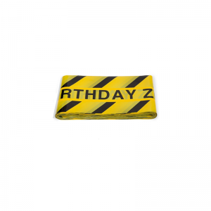 Hochwertige Fabrik PE Verkehr Bau Polizei Warnung Sicherheit Vorsicht benutzerdefinierte Barrikade Band