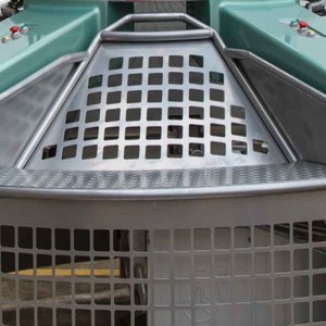 Einzelne Rundstrickmaschine mit offener Breite