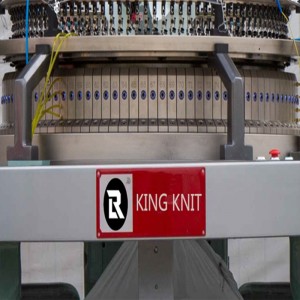 Electronic auto stripe Rundstrickmaschine Single Trikot
