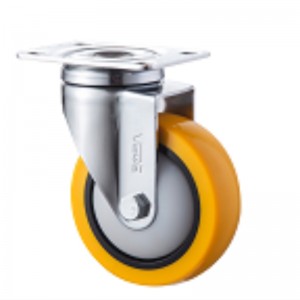 Mittlerer Zoll - Chrombeschichtetes Gehäuse mit Orange TPE-Rad