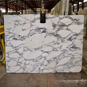 Bianco arabescato weiße Marmorplatte