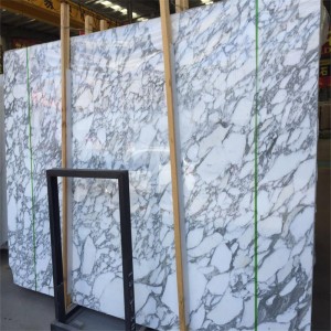 Bianco arabescato weiße Marmorplatte