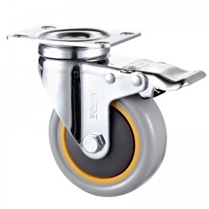 Mittlere Beanspruchung - Verchromtes Gehäuse mit orangefarbenem TPE-Rad2