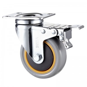 Mittlere Beanspruchung - Verchromtes Gehäuse mit orangefarbenem TPE-Rad2