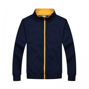 # 303-LightWeight Sweatshirt mit Kontrastreißverschluss