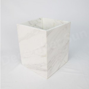 Eleganter u. Würdevoller weißer Marmorbadezimmerzusatzsatz