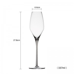 SANZO Branded Champagne Glass Cylinder Champagnerglas Pure Champagnerglas