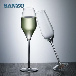 SANZO Branded Champagne Glass Cylinder Champagnerglas Pure Champagnerglas
