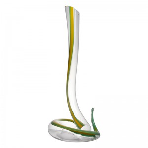 Sanzo Wholesale Handmade Glassware Hersteller Unique Single Glass Rotwein Dekanter \/ Flagon 1200ml \/ 40oz 900031