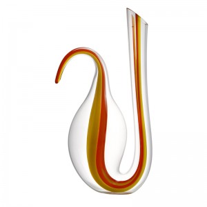 Sanzo neue Produkte mundgeblasen Bleifreies Kristall Rotweinkaraffe rundes Glas Karaffe als Geschenk