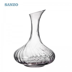 Handgeblasene bleifreie Kristallkanne aus hochwertigem Truthahnwein