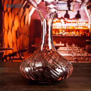 Handgeblasene bleifreie Kristallkanne aus hochwertigem Truthahnwein