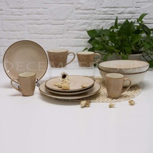 Keramik einfaches Geschirrset