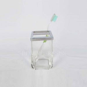 Badezimmerzubehörsätze aus klarem Glas