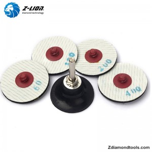 ZL-123ER 2-Zoll-Roloc-Polierscheiben aus galvanisiertem Glas