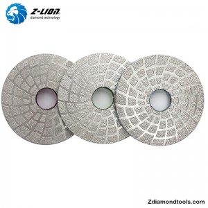 ZL-QH17 4 Zoll Vakuum gelötete Diamantwerkzeugauflagen für Stein