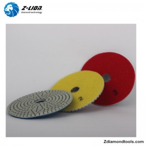 ZL-123S 4-ZOLL-Diamantharzpolierscheiben für Steinwerkzeug