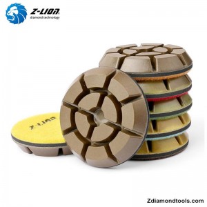 Polierscheiben für Arbeitsplatten aus nassem Harzbeton ZL-16K