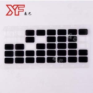 Eine gedruckte Schaltung aus Silberkohlenstoff