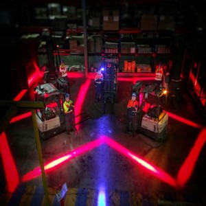 Stacker LED-Sicherheitsleuchte Farbe blau \/ rot