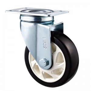 Medium Duty - Verchromtes Gehäuse mit weißem Diamand TPE-Rad