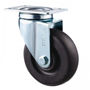 Medium Duty - Verchromtes Gehäuse mit schwarzem TPE-Rad