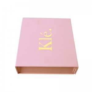 Benutzerdefinierte Verpackung Falten Luxus magnetische große Rose Gold Plain Papier Karton Geschenkbox