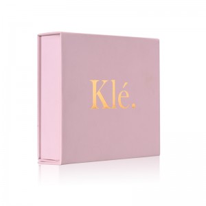 Benutzerdefinierte Verpackung Falten Luxus magnetische große Rose Gold Plain Papier Karton Geschenkbox