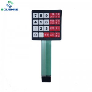 Kundenspezifischer Membranschalter \/ Tastatur der Skalen