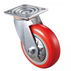 Robustes, verchromtes Gehäuse mit rotem 3-TPE-Rad