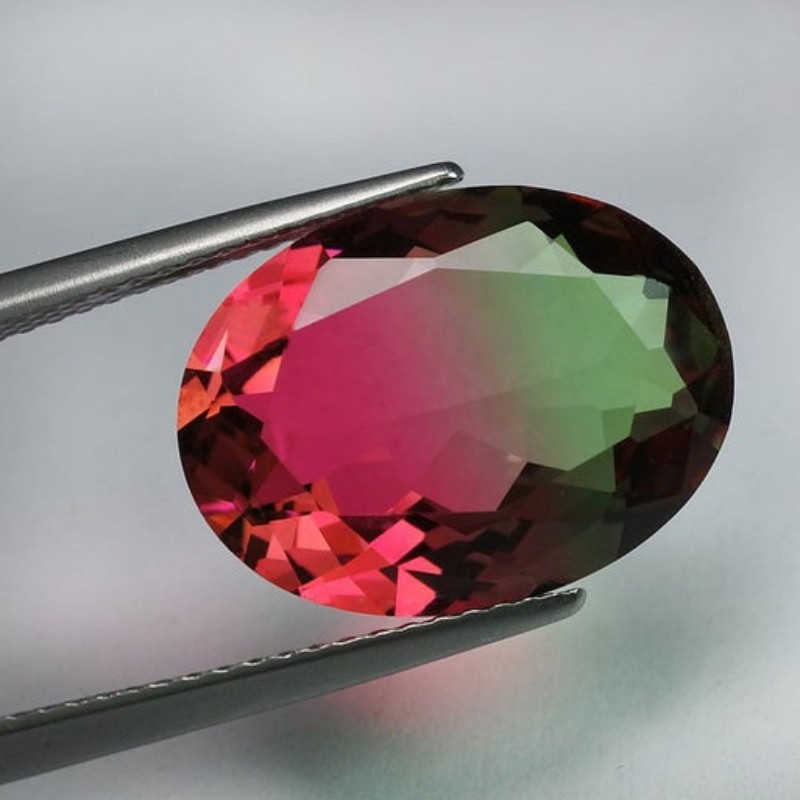 925 Sterling Silber synthetischer Turmalin Edelstein Anhänger Frauen Halskette