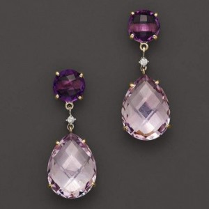 Schmuck baumeln Ohrringe neuesten Ohrringe amythest synthetischen Edelstein Ohrringe