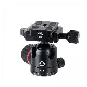 Kingjoy A62 Aluminium Professional Faltstativ mit T11 Low Profile Kugelkopf für die Kamera